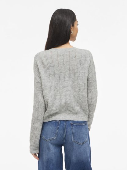 VIPRETTY O-NECK POINTELLE CARDIGAN - Image 4