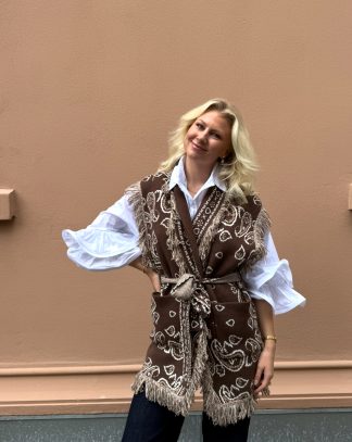 Frynsevest mønster Choco