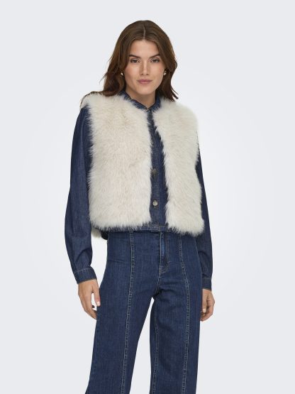 JDYORA FAUX FUR WAISTCOAT OTW SIE - Image 2