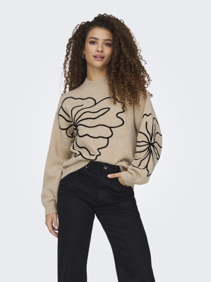 JDYJELLA L/S FLOWER PULLOVER KNT NOOS - Image 2