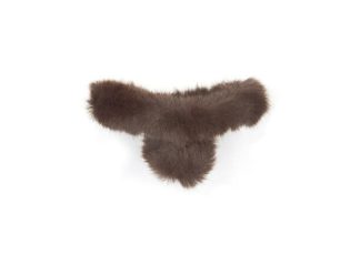 Hårklype fake fur lys brun