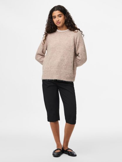 Pcivy Ls O-Neck Contrast Knit Noos Bc - Image 7
