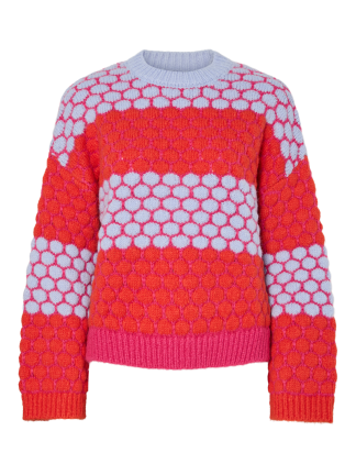 Pcjanel Ls O-Neck Knit Bc