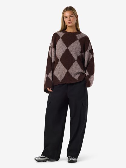Nmsutton L/s Argyle Oversize Knit - Image 4