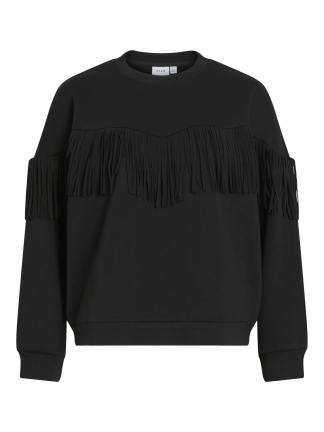 VIREFLECT L/S O-NECK FRINGE SWEATSHIRT/R