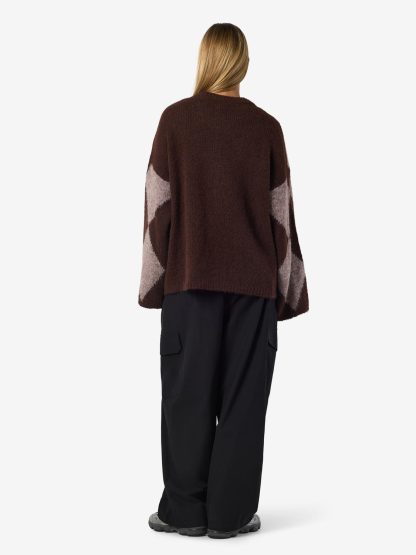 Nmsutton L/s Argyle Oversize Knit - Image 7
