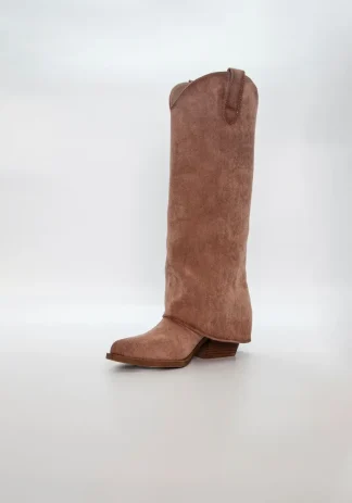 Fold over boots Brown