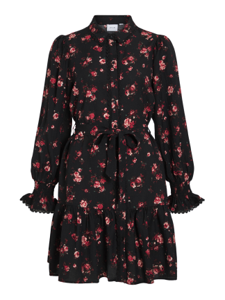 VICLO ROSE LS SHIRT DRESS/LN