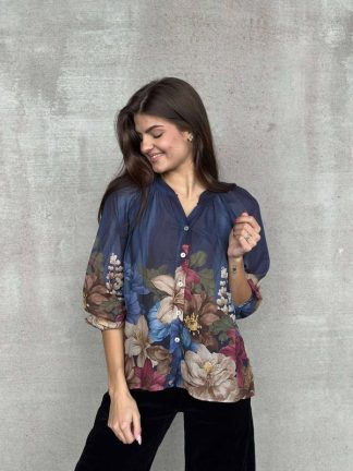 Camille bluse marine
