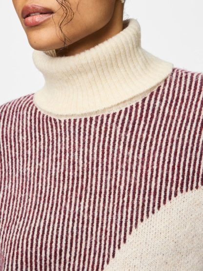 Pclinna Roll Neck Loose Knit Pwp Bc - Image 6