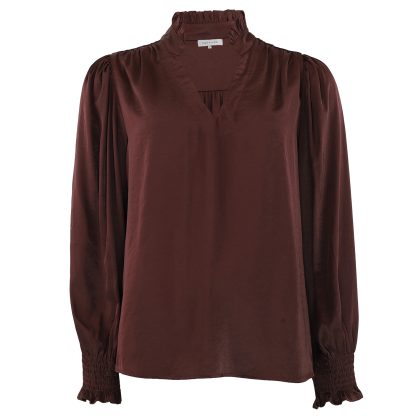 Moe Satin Dove Bordeaux - Image 3