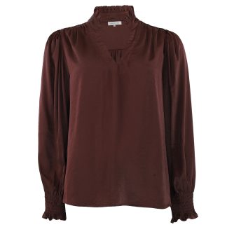 Moe Satin Dove Bordeaux