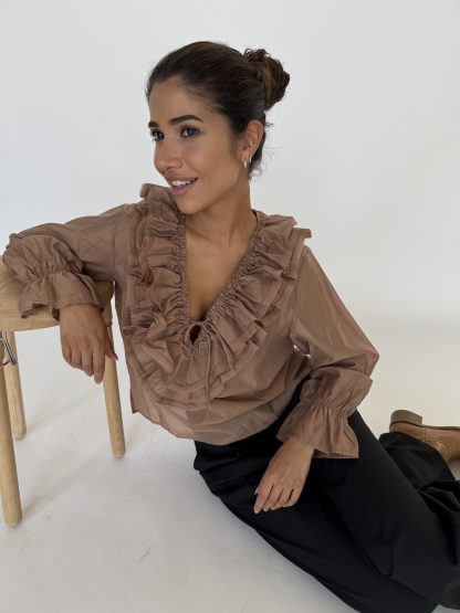 Jody Nougat bluse - Image 3
