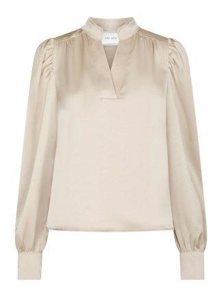 Rosslyn Heavy Sateen Blouse Champagne