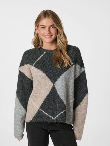 Inga Check Fluff genser - Image 3