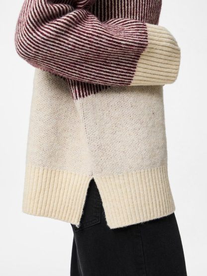 Pclinna Roll Neck Loose Knit Pwp Bc - Image 5