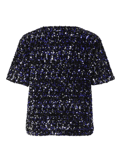 VIFAITH O-NECK S/S SEQUIN TOP/1 - Image 2