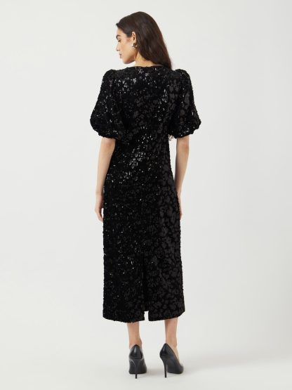 Yassofie 2/4 Sequin Midi Dress - Show - Image 4
