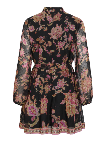 VIPRAYA O-NECK LS PRINTED SHORT DRESS/LN - Image 2