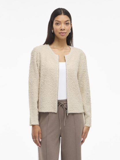 VIPAZA O-NECK L/S ZIPPER KNIT CARDIGAN - Image 2