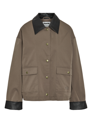 Nmnora Pu Collar Jacket Dd