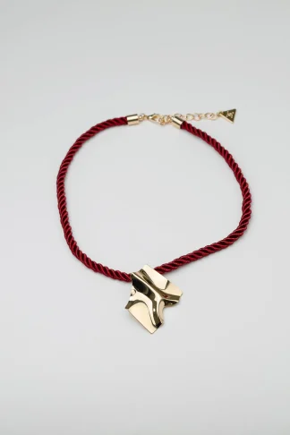 Deia necklace wine red