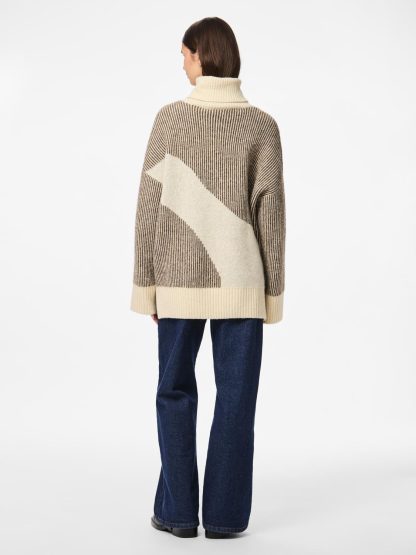 Pclinna Roll Neck Loose Knit Pwp Bc - Image 4