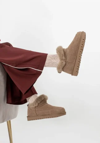 Halvhøy boots,Taupe