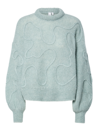 Yasbrida Ls Wool Blend Knit Pullover
