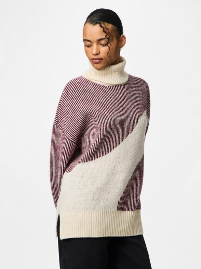 Pclinna Roll Neck Loose Knit Pwp Bc - Image 2