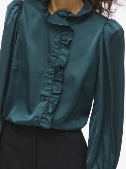 VILUTTO L/S FRILL SHIRT/1 - Image 5