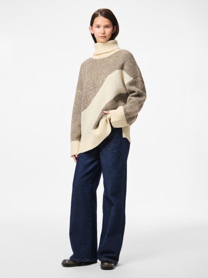 Pclinna Roll Neck Loose Knit Pwp Bc - Image 6