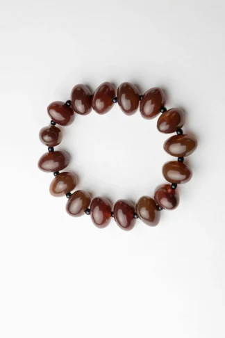 Arta bead bracelet brown