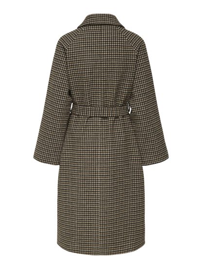 JDYNETTIE CHECK BELT LONG COAT OTW YFM - Image 2