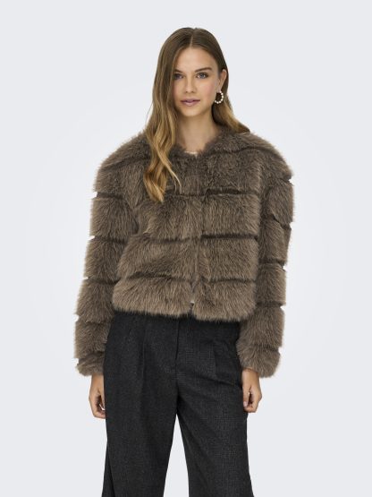JDYOFELIA FAUX FUR JACKET OTW SIE - Image 2