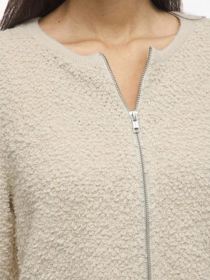 VIPAZA O-NECK L/S ZIPPER KNIT CARDIGAN - Image 5