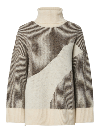 Pclinna Roll Neck Loose Knit Pwp Bc