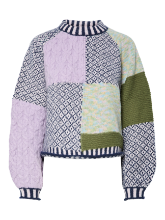 PCREMIX LS HIGH NECK KNIT BC