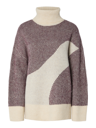 Pclinna Roll Neck Loose Knit Pwp Bc