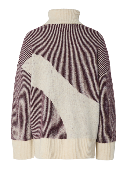 Pclinna Roll Neck Loose Knit Pwp Bc - Image 3