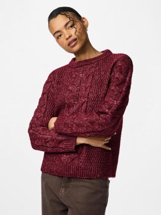 Pcnina Ls O-Neck Knit Noos Bc