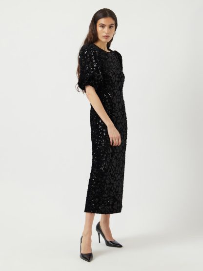 Yassofie 2/4 Sequin Midi Dress - Show - Image 6