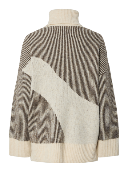 Pclinna Roll Neck Loose Knit Pwp Bc - Image 3