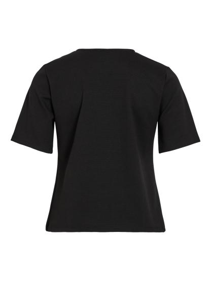 Vikamille S/s O-Neck Button Top #7 - Image 2
