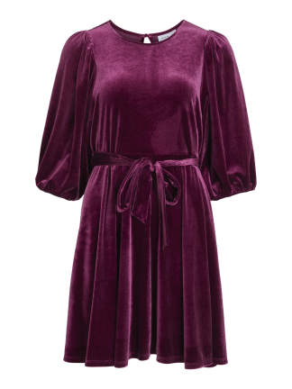 VIEMILY O-NECK 3/4 SHORT DRESS/R