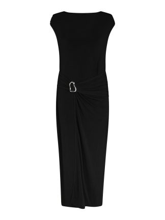 Minja drapy dress,Black