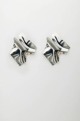 Deia earrings, silver