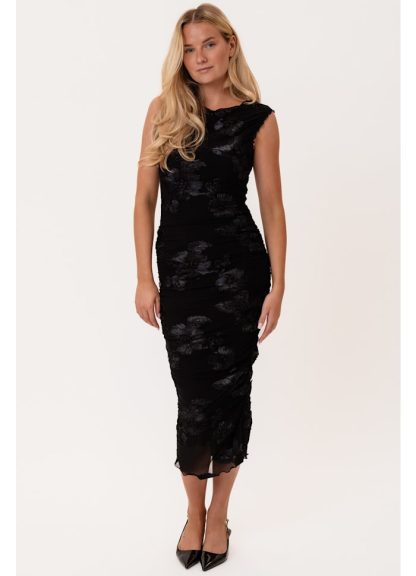 MiralC mesh dress, black flower - Image 4