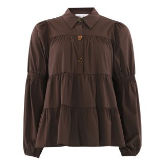Sanna bluser Dark Brown