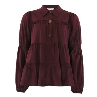 Sanna bluser Bordeaux